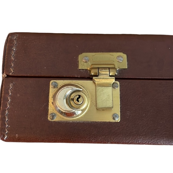 Vintage Sebco Briefcase Attaché Case Brown with Lock - Picture 7 of 17